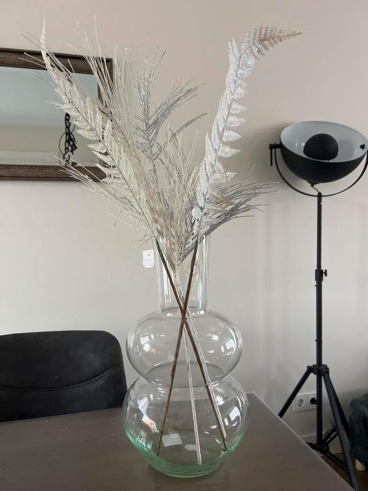 Nieuw! Stijlvolle Vaas - 38cm hoog, Huis en Inrichting, Woonaccessoires | Vazen, Nieuw, Overige kleuren, Minder dan 50 cm, Glas