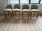 4x Rivièra Maison Barstoel Keith II Lowb Counterstool, Huis en Inrichting, Barkrukken, Ophalen, Gebruikt, 60 tot 90 cm, 4 krukken