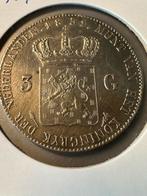 3 gulden 1831 utrecht over 1824, Postzegels en Munten, Munten | Nederland, Zilver, Koning Willem I, Losse munt, Overige waardes