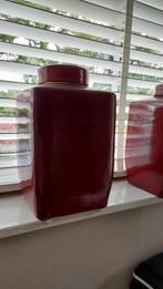 Rode vazen/potten, Ophalen, Minder dan 50 cm, Rood, Glas