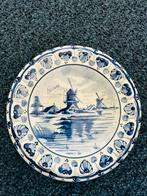 Delfts Blauw Wandbordje Hollandse Molens, Ophalen of Verzenden