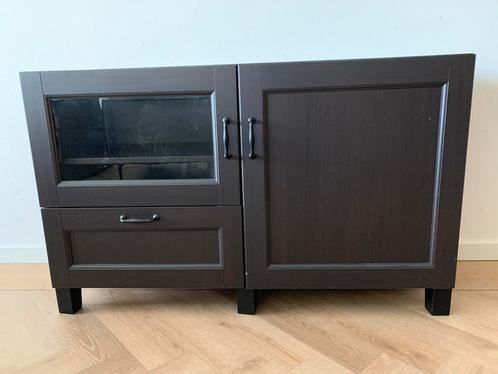 Ikea tv meubel donker hout 120x42x74, Huis en Inrichting, Kasten | Televisiemeubels, Ophalen