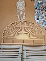 Rotan hoofdbord 160 cm - Zo goed als nieuw!, Huis en Inrichting, Slaapkamer | Bedden, Ophalen, Overige materialen, Beige, Tweepersoons