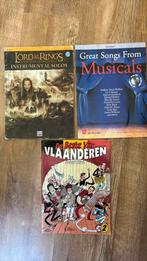 3 trompet boeken, lord of the rings, musicals + Vlaamse hits, Ophalen of Verzenden, Gebruikt, Trompet