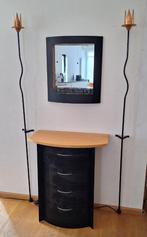 Wandkast set met bijbehorende staande lampen en spiegel, Huis en Inrichting, Ophalen, 50 tot 100 cm, Zo goed als nieuw, 3 of 4 laden