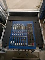 Mixer in Custom Kist met Behringer Crossover, Ophalen, Gebruikt, 5 tot 10 kanalen, Microfooningang