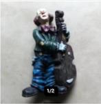 Design beeldje clown met harp polystone H18 cm Br13 cm., Ophalen of Verzenden, Zo goed als nieuw, Overige typen