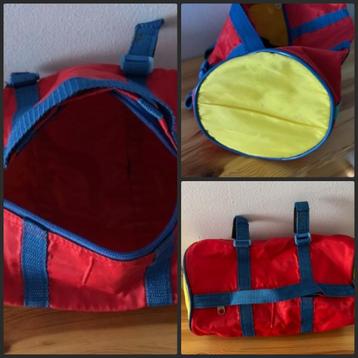 Nylon stuur fietstas voor kind. L.26cm. Ø15cm. Gebruikt beschikbaar voor biedingen