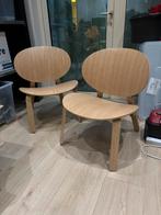 2x FRÖSET Fauteuil, wit gelazuurd eikenfineer, Huis en Inrichting, Fauteuils, Ophalen, Minder dan 75 cm, Ikea nieuw, Zo goed als nieuw