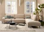 Bella Milano Soof's Interieur 2,5 zit Ottoman in CHOCOLADE, Ophalen, 250 tot 300 cm, Hoekbank, Zo goed als nieuw