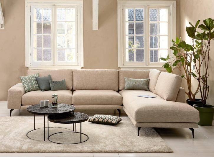 Bella Milano Soof's Interieur 2,5 zit Ottoman in CHOCOLADE, Huis en Inrichting, Banken | Bankstellen, Zo goed als nieuw, Hoekbank
