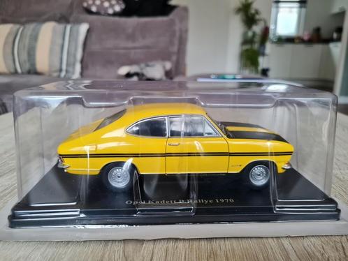 Opel Kadett B Rally 1970 geel 1:24 ( Hachette/Atlas), Hobby en Vrije tijd, Modelauto's | 1:24, Nieuw, Auto, Overige merken, Ophalen of Verzenden