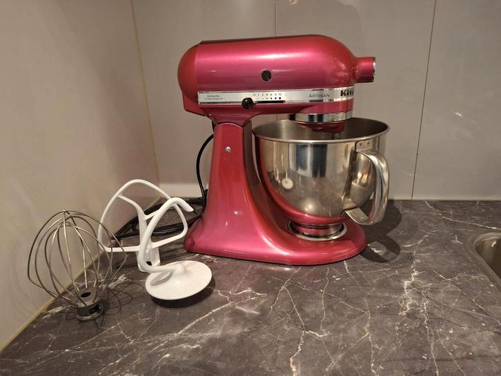 KitchenAid Artisan 5KSM150PSERI - Keukenmachine, Witgoed en Apparatuur, Keukenmixers, Zo goed als nieuw, 4 liter of meer, Vaatwasserbestendig