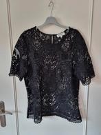 Zwarte kanten blouse - The Sting, Kleding | Dames, The Sting, Zwart, Ophalen of Verzenden, Zo goed als nieuw