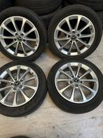Mercedes 17 inch velgen met Michelin zomerbanden 205-55-17, Ophalen, 17 inch, 205 mm, Zomerbanden