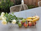 Riverdale metaal mand., Ophalen, Minder dan 50 cm, Wit, Minder dan 100 cm