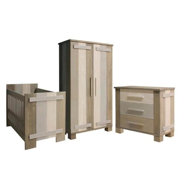 Bopita Colin set. Commode, kast, en ledikant met matras., Kinderen en Baby's, Kinderkamer | Complete kinderkamers, Jongetje of Meisje
