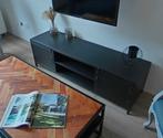 Zwart metalen TV meubel (castello) - Kwantum, Ophalen, Minder dan 50 cm, Zo goed als nieuw, Minder dan 100 cm