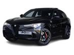 Alfa Romeo Stelvio 2.9 V6 AWD Quadrifoglio | Pano-dak | Adap, Automaat, Gebruikt, 109 €/maand, Zwart