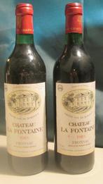 2x Chateau la Fontaine - 1983 - Fronsac, Frankrijk, Ophalen of Verzenden, Zo goed als nieuw, Rode wijn