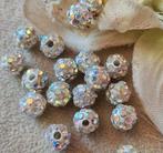 🤩AANBIEDING🤩 20 prachtige kralen met strass steentjes, Ophalen of Verzenden, Nieuw, Kraal