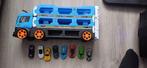 Vrachtwagen/racebaan met autootjes, Ophalen of Verzenden, Gebruikt