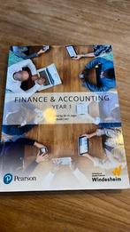 Finance & accounting year 1, Boeken, Informatica en Computer, Ophalen of Verzenden, Zo goed als nieuw, Overige onderwerpen