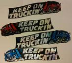 Keep on Truckin truck vrachtwagen vrachtauto vintage sticker, Ophalen of Verzenden, Zo goed als nieuw, Auto of Motor