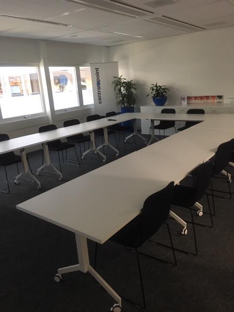 Klaptafels Lensvelt Meeting table 3000 160x80cm verrijdbaar, Huis en Inrichting, Bureaus, Gebruikt, Bureau, Met wielen, Ophalen of Verzenden