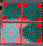 4 vintage Hemiksem België tegels, Zo goed als nieuw, Minder dan 5 m², Wandtegels, Keramiek