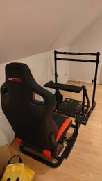 GT Omega Racing Stoel en ART cockpit, Ophalen, Gaming bureaustoel, Zwart, Zo goed als nieuw