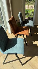 6 Trendhopper Eetkamerstoelen - Comfortabel!, Huis en Inrichting, Stoelen, Ophalen, Gebruikt, Overige kleuren, Metaal