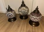 3 oosterse tafellampen, Huis en Inrichting, Ophalen, Gebruikt, Oosters, Metaal