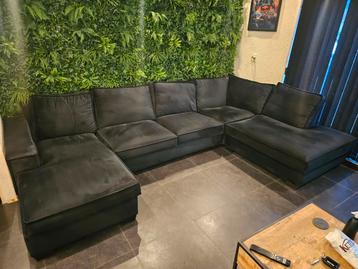 Urban Sofa bank zwart velvet beschikbaar voor biedingen