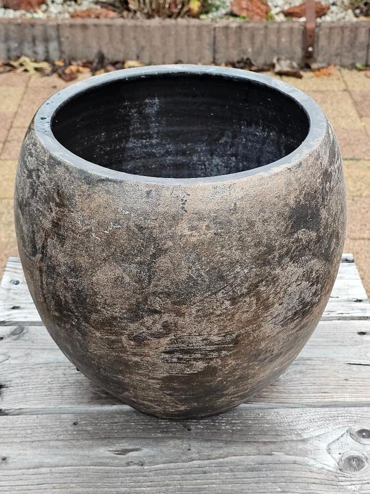 Mooie Bloempot - Aardewerk - Ø33cm, H30cm, Tuin en Terras, Bloempotten, Gebruikt, Aardewerk, Tuin, Minder dan 40 cm, 25 tot 40 cm
