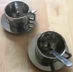 ZEER ZELDZAAM! ICM Boca-espressoset + lepeltjes x2, Overige materialen, Gebruikt, Verzenden, Overige stijlen