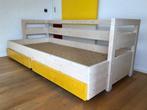 1persoons houten bedbank, Huis en Inrichting, Slaapkamer | Bedden, 100 cm, 210 cm, Eenpersoons, Wit