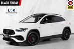 Mercedes GLA-klasse AMG 45 S 4MATIC+ PANO|MEMORY|BURM|KUIPST, Auto's, Gebruikt, Zwart, 4 cilinders, Wit