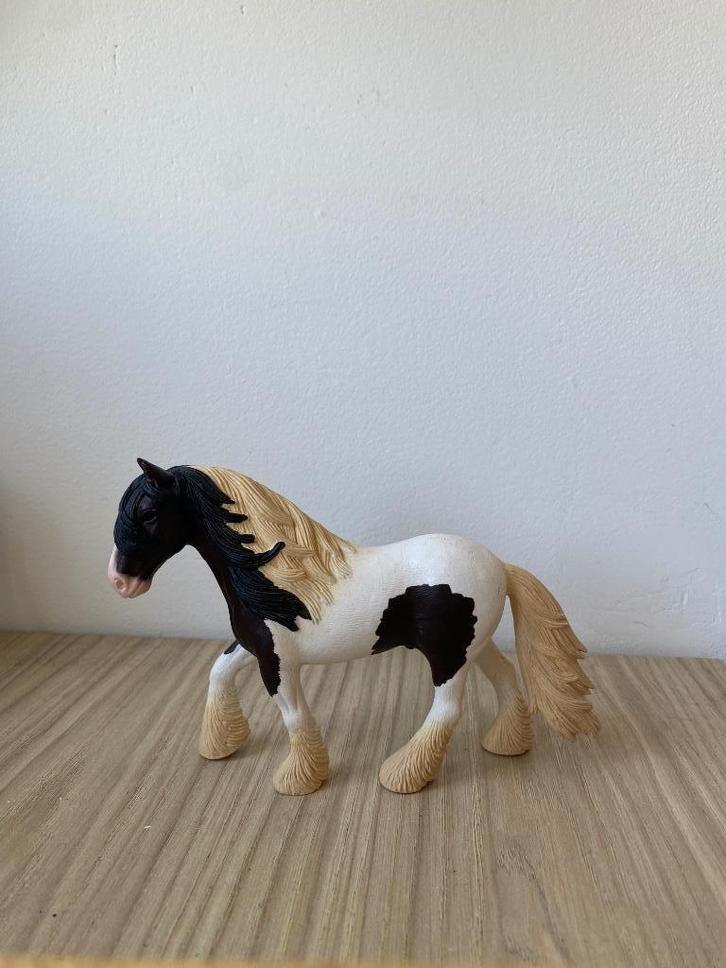 Schleich hengst (tinker), Verzamelen, Dierenverzamelingen, Zo goed als nieuw, Beeldje of Figuurtje, Paard, Ophalen of Verzenden