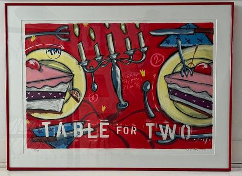Selwyn Senatori table for two & Moorkoppen en koffie, Antiek en Kunst, Kunst | Litho's en Zeefdrukken, Ophalen of Verzenden