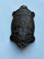 Stokoud balhoofdplaatje PHOENIX Leeuwarden balhoofd plaatje., Ophalen of Verzenden, Gebruikt, Overige typen