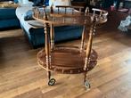 Vintiga houten serveerwagen / theewagen op wielen, Gebruikt, 50 tot 100 cm, Vintage, Ophalen of Verzenden