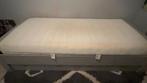 grijs 1 persoons bed met lattenbodem en 2 onderlades, Ophalen, 85 tot 100 cm, Gebruikt, Lattenbodem