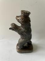 Vintage bronzen beeld Beer van Berlijn. Sokkel van marmer., Antiek en Kunst, Antiek | Koper en Brons, Ophalen, Koper