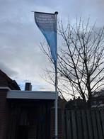 Baniermast incl muurbeugels, Ophalen, Gebruikt