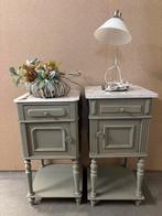 Brocante nachtkastjes, Ophalen, Studio Larilo, Minder dan 45 cm, Studiolarilo@gmail.com