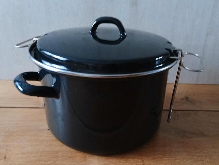Frietpan. Frituurpan van geëmailleerd plaatstaal, Huis en Inrichting, Keuken | Potten en Pannen, Zo goed als nieuw, Overige typen