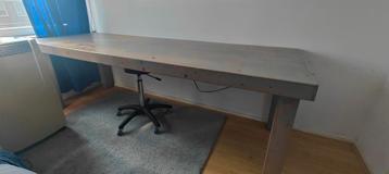 Grote houten tafel (243x83x77) - Ophalen in Hoorn beschikbaar voor biedingen