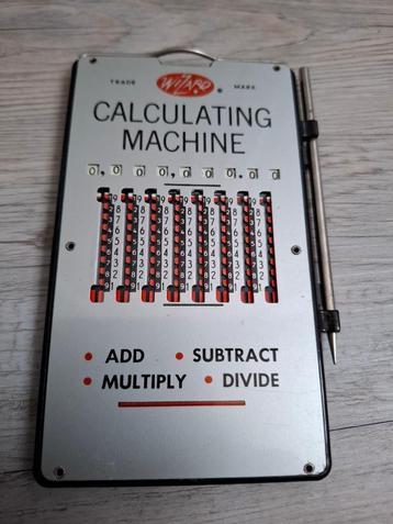 Wizard Mechanische rekenmachine (omstreeks 1960) beschikbaar voor biedingen