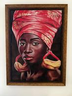 Framed Painting "La Baiana", Antiek en Kunst, Kunst | Schilderijen | Klassiek, Ophalen